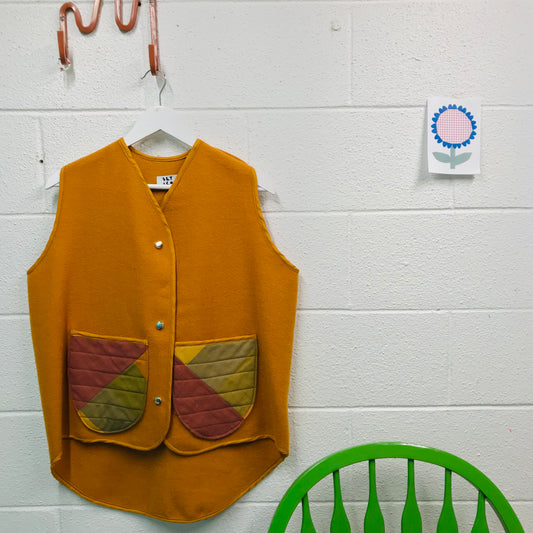 Upcycled Clothing Wool Vest