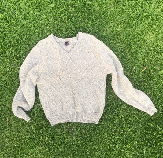 grey vintage knit jumper