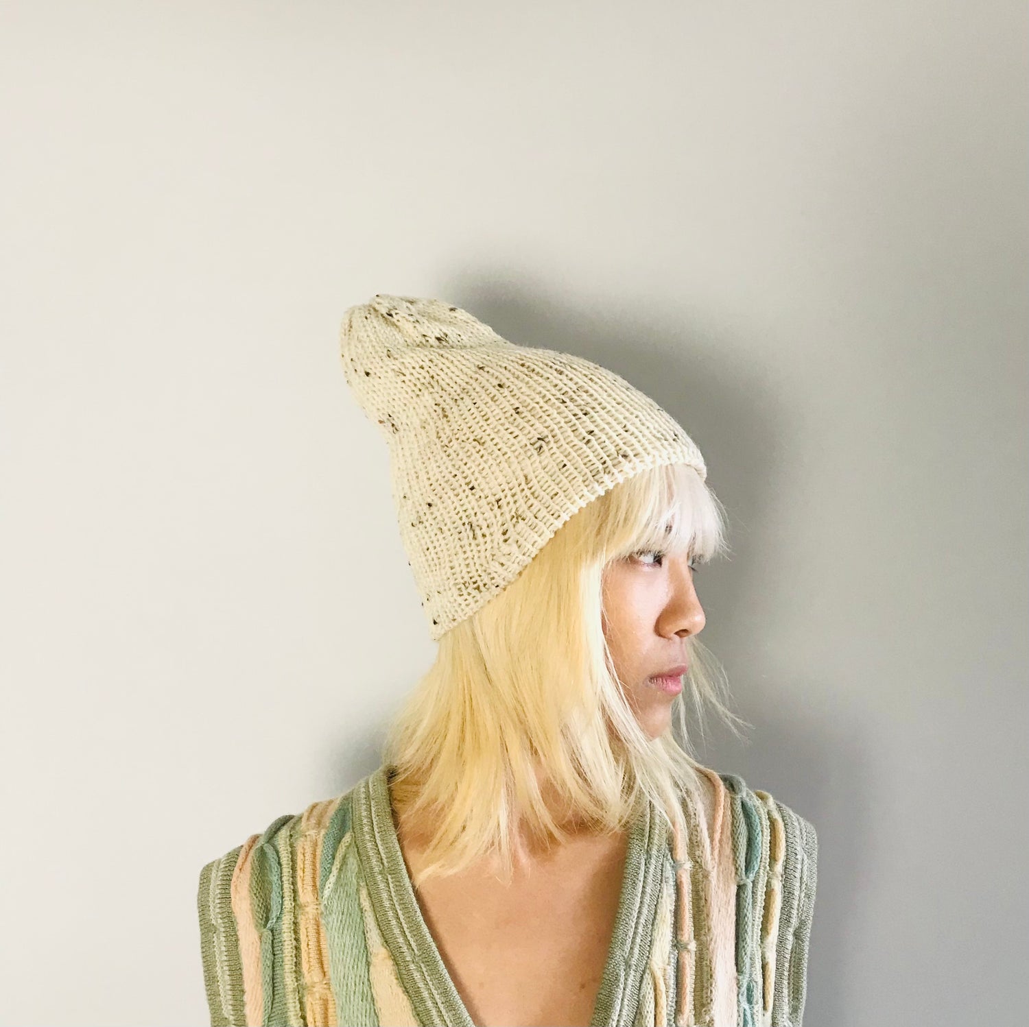 womens fashion beanie knitted wool made in new zealand