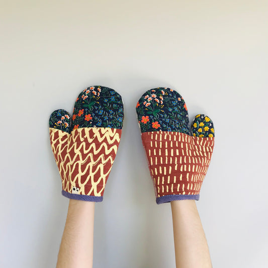 Quilted Oven Mitts